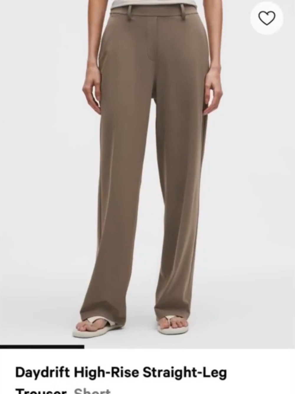 lululemon athletica Daydrift High-Rise Straight-Leg Trousers - Taupe